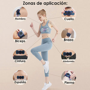 Masajeador Electrico de Cuello Abdomen Espalda Recargable